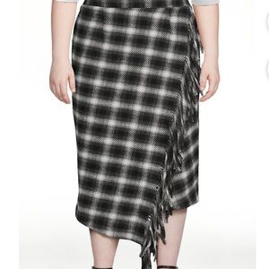 NWT size 20 elastic waist Time and Tru fringe skirt